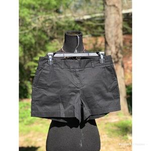 Ann Taylor Loft Flat Front Shorts Sz 4P Black